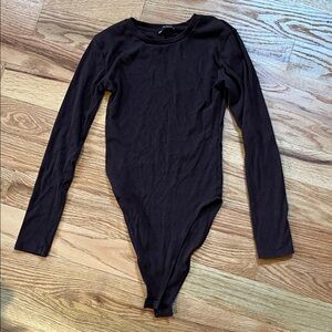 Zara Long Sleeve Maroon One Piece